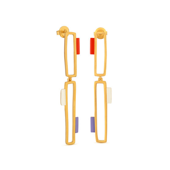 Tremelia enamel drop earrings