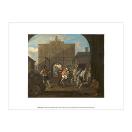 William Hogarth O the Roast Beef of Old England ('The Gate of Calais') art print