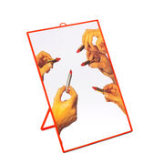 Red lipsticks mirror
