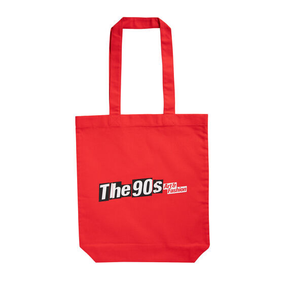 The 90s: Art & Fashion red tote bag