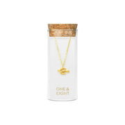 Dove charm gold necklace