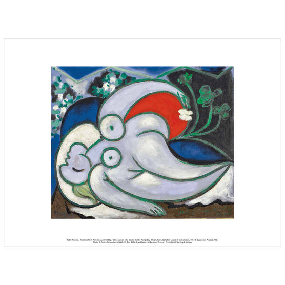 Pablo Picasso: Reclining Nude exhibition print