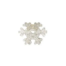 Snowflake mini hair claw