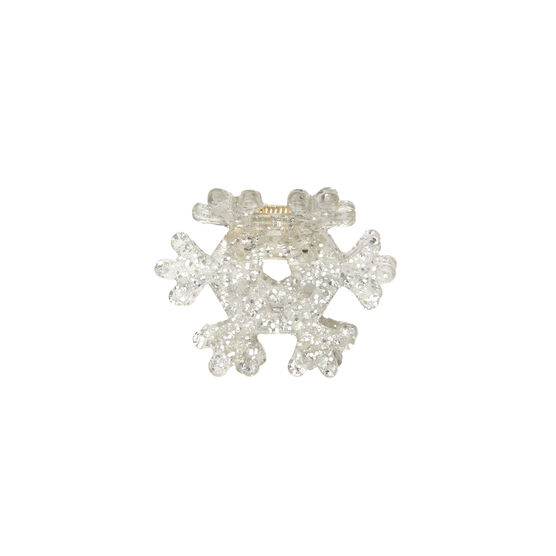 Snowflake mini hair claw