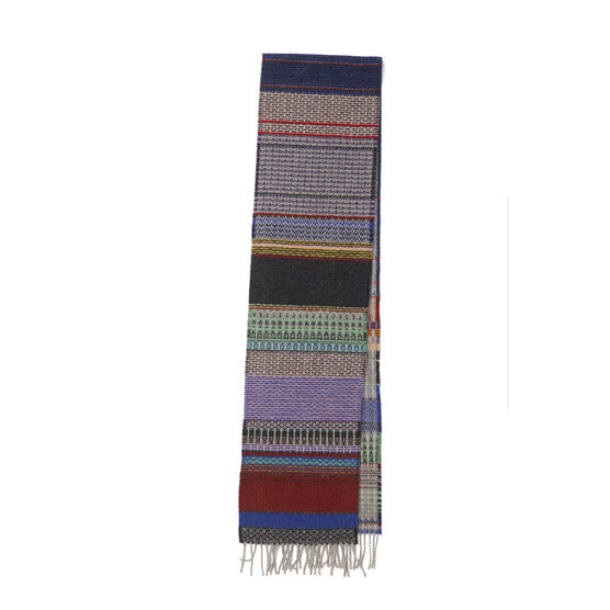 Patterned lambswool scarf