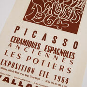 Picasso Les Potiers Exposition 1964 rare vintage poster