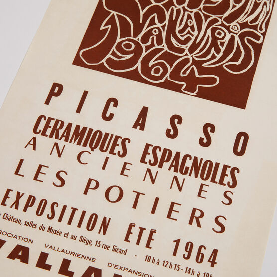 Picasso Les Potiers Exposition 1964 rare vintage poster
