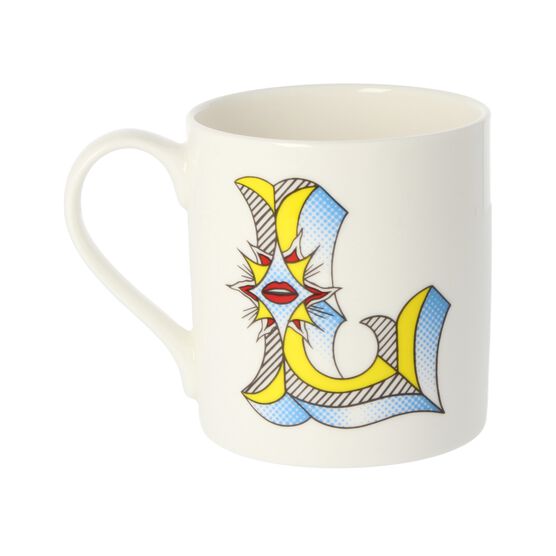 Alphabet of art mug - L