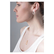 Gold and silver Teardrop necklace