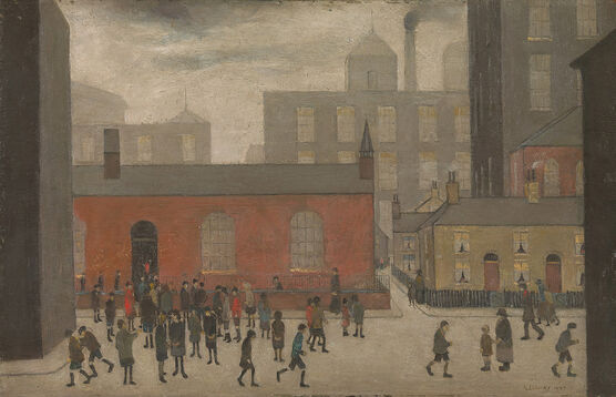 LS Lowry: Coming Out of School