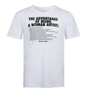 T Shirt (L) Advantages Women Artist White - Guerrilla Girls 