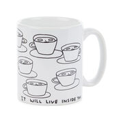 David Shrigley The Tea is Alive mug