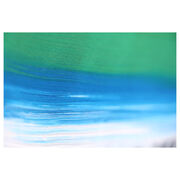Close up of painted green, blue and white stroke