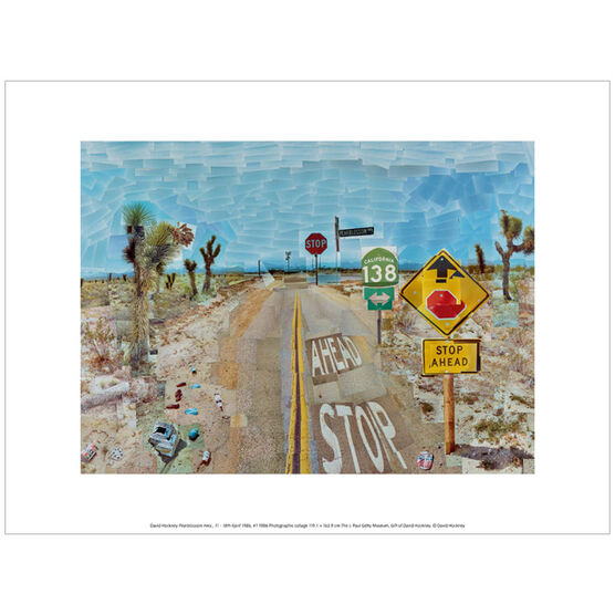 David Hockney Pearblossom Highway (exhibition print)