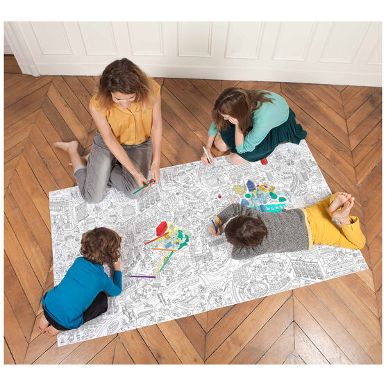 Giant London colouring poster