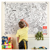 Monsters giant paper tablecloth colouring sheet
