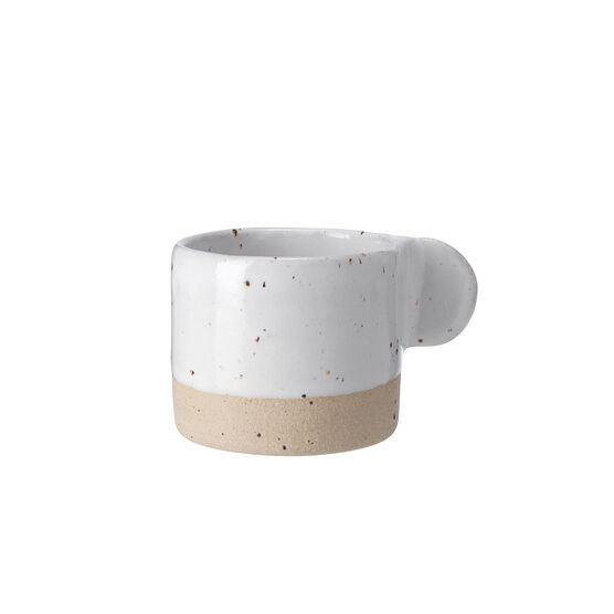 White ceramic espresso cup
