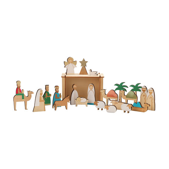 Meri Meri Deluxe Wooden Nativity Advent Calendar ubicaciondepersonas