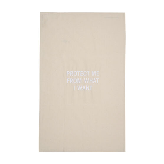 Jenny Holzer Protect Me tea towel