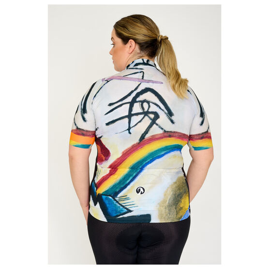 Women's Kandinsky cycling jersey lifestyle back