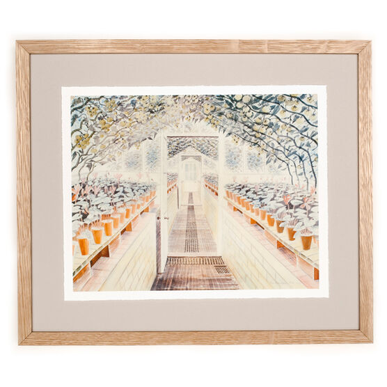 Ravilious The Greenhouse: Cyclamen and Tomatoes (framed print)