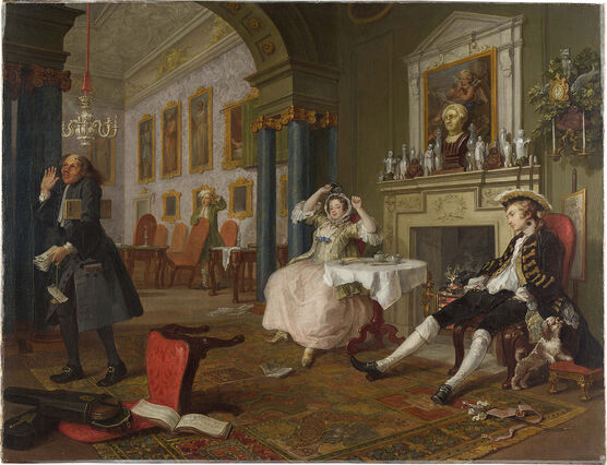 William Hogarth: Marriage A-la-Mode: 2, The Tête à Tête