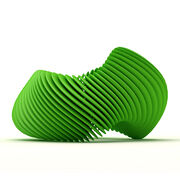 Green Helix 3D printed bracelet