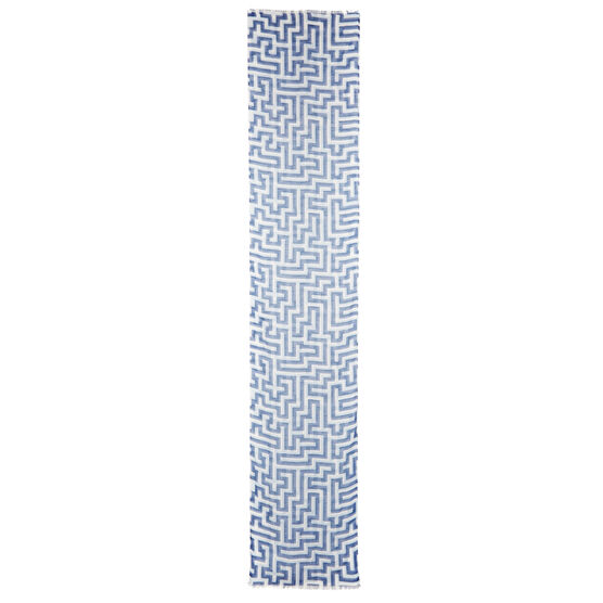 Anni Albers indigo Meander scarf