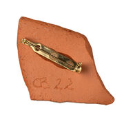 Christine Binnie Localised ceramic brooch