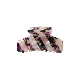 Purple striped hair claw