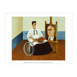 Frida Kahlo Self-portrait with Dr. Farill art print
