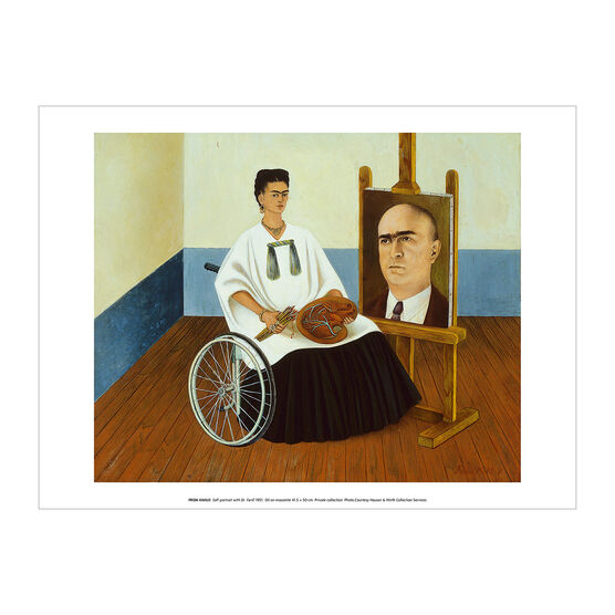 Frida Kahlo Self-portrait with Dr. Farill art print