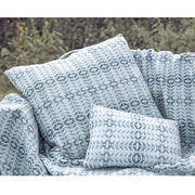 Llarwydden large blue cushion