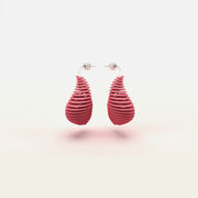 Pink Helix 3D printed earrings
