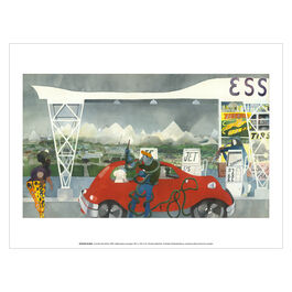 Edward Burra Cornish Clay Mines art print