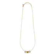 Gold and concrete pendant necklace