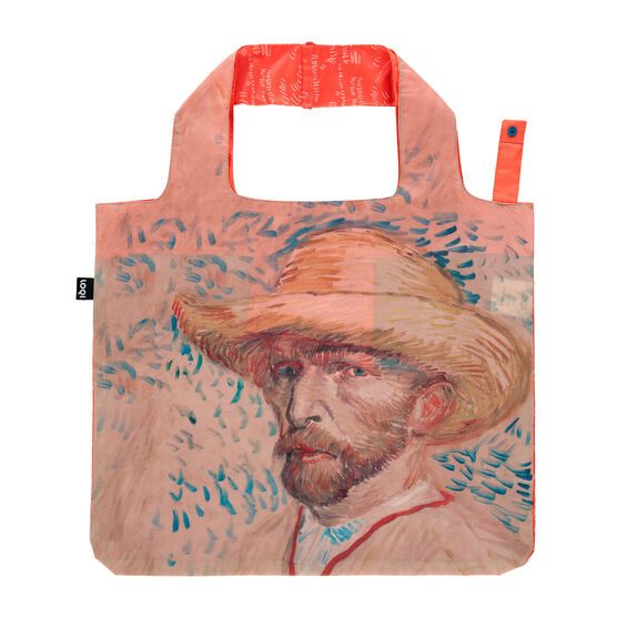 Vincent Van Gogh: Self Portrait with Straw Hat, Foldable Tote Bag