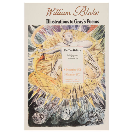 William Blake 1971 vintage poster