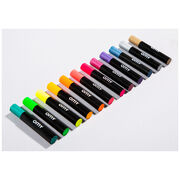 Neon and metallic oil pastels