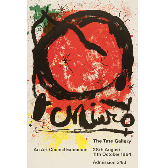 Joan Miró: 1964 vintage poster