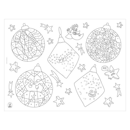 Christmas colouring placemats