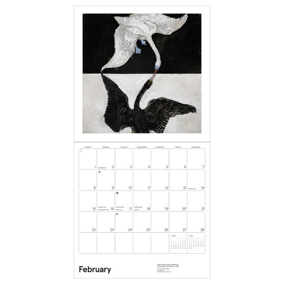 Hilma af Klint Original Abstraction 2026 wall calendar
