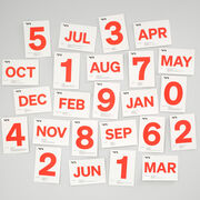 Tate perpetual postcard calendar