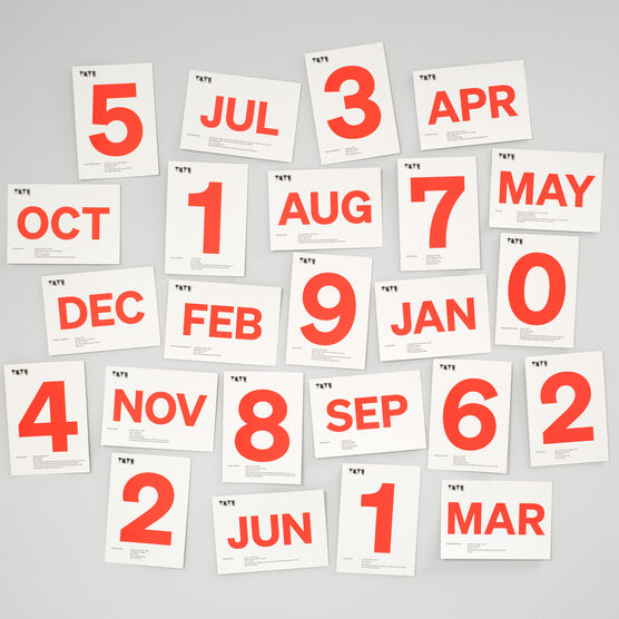 Tate perpetual postcard calendar