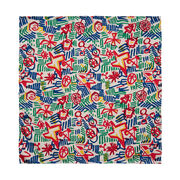 Patrick Heron Multicolour silk pocket square