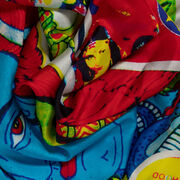 Chila Burman No More Ms Nice Person silk scarf