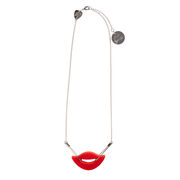 Leigh Bowery safety pin mouth necklace