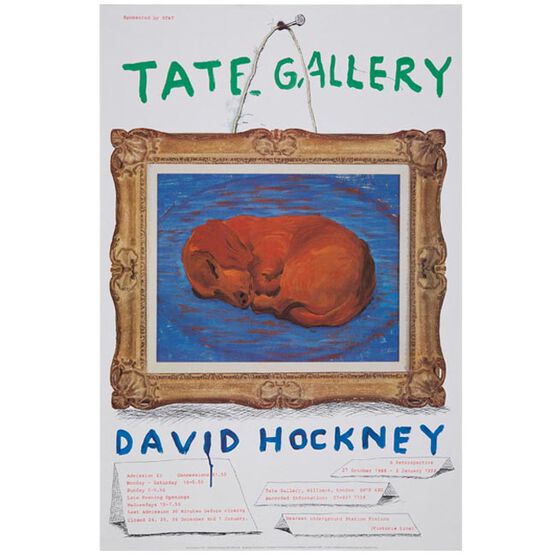 David Hockney: 1988 vintage poster
