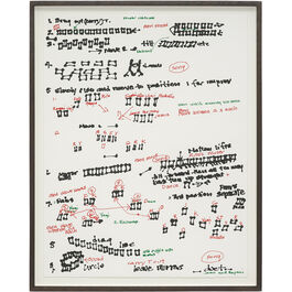 Joan Jonas, Score, Document of 2012 reconstruction of Mirror Piece I (1969), 2018 framed