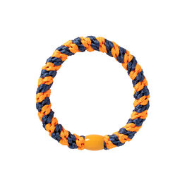 Indigo and neon orange hair band